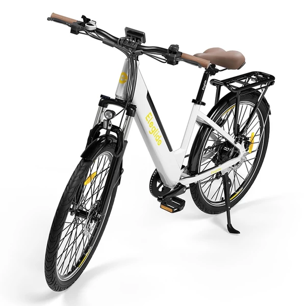 Eleglide T1 Step-Thru elektromos trekking kerékpár 27.5", 250W motor, 100 km hatótáv, Shimano 7 fokozat - Fehér