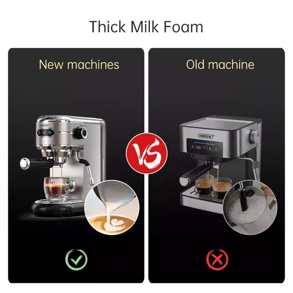 HiBREW H11 1450W eszpresszógép, 19 Bar félautomata kávéfőző otthoni és irodai használatra