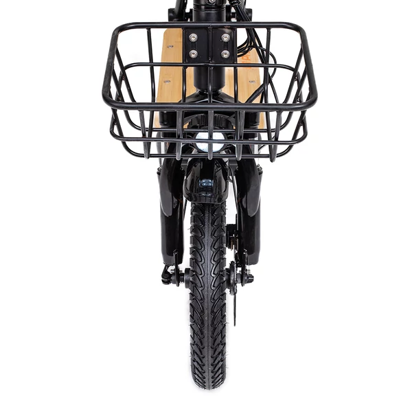 KuKirin C1 Pro elektromos roller, 500W motor, 48V 26Ah akkumulátor, 100 km hatótáv, 14" kerék, összecsukható, hátsó ülés és kosár - fekete