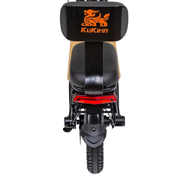 KuKirin C1 Pro elektromos roller, 500W motor, 48V 26Ah akkumulátor, 100 km hatótáv, 14" kerék, összecsukható, hátsó ülés és kosár - fekete