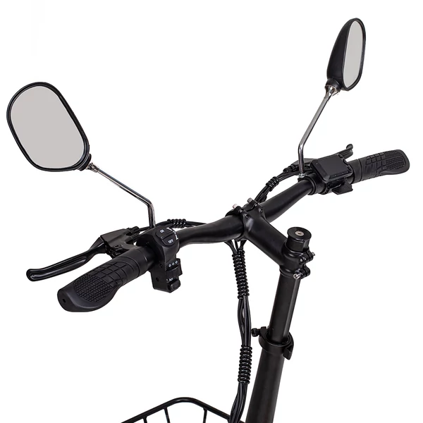 KuKirin C1 Pro elektromos roller, 500W motor, 48V 26Ah akkumulátor, 100 km hatótáv, 14" kerék, összecsukható, hátsó ülés és kosár - fekete
