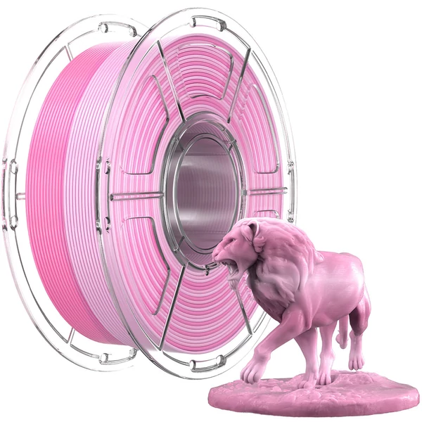 Mecpow nagy sebességű PETG filament, 1kg – rózsaszín-fehér