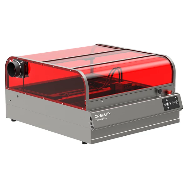 Creality Falcon2 Pro 60W lézergravírozó 1.6W modul, zárt burkolat, kamera, levegőrásegítés, 400x400 mm munkaterület