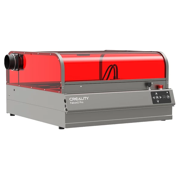 Creality Falcon2 Pro 60W lézergravírozó 1.6W modul, zárt burkolat, kamera, levegőrásegítés, 400x400 mm munkaterület