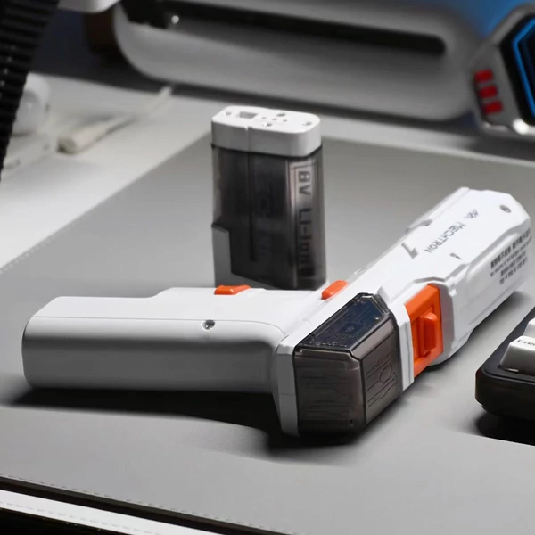 MECHTRON TL-G007S Lite akkumulátoros fúró-csavarozó, 8V, 15N·m nyomaték, kétsebességes, 2000 mAh kivehető akku, intelligens AI vezérlés - Fehér