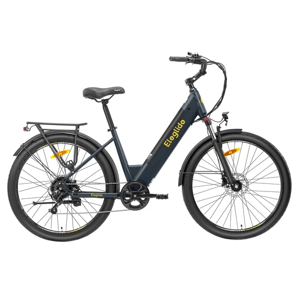 Eleglide T2 elektromos kerékpár, 250W motor, 36V 13Ah akkumulátor, 100 km hatótáv, 25 km/h sebesség, hidraulikus fék, Shimano 7 fokozat