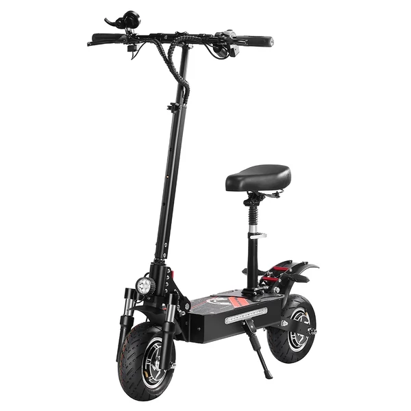 BOYUEDA Q7 Pro elektromos roller, 2×1600W motor, 52V 19Ah akkumulátor, 10” kerék, 70 km/h sebesség, 70 km hatótáv, hidraulikus fék, APP vezérlés