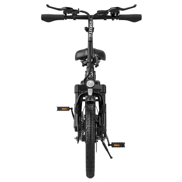 ESKUTE D100 összecsukható elektromos kerékpár 250W motorral, 100 km hatótávval, 25 km/h sebességgel, 16” kerekekkel - fekete