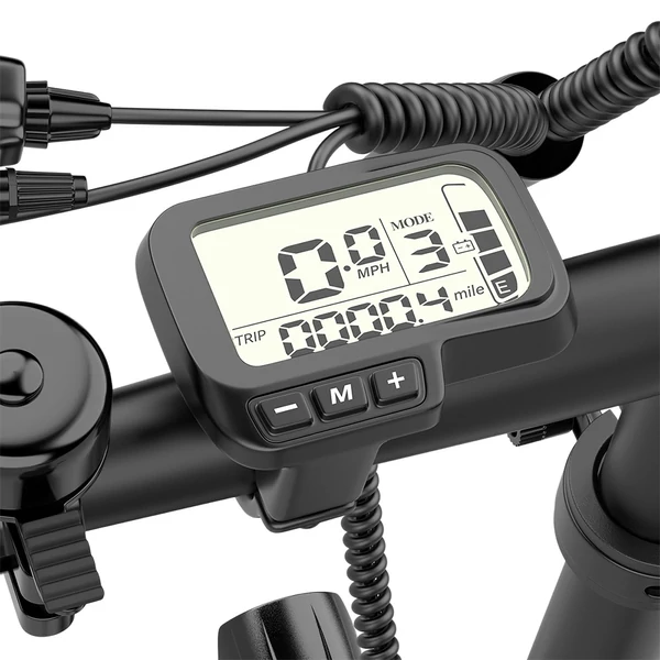 ESKUTE D100 összecsukható elektromos kerékpár 250W motorral, 100 km hatótávval, 25 km/h sebességgel, 16” kerekekkel - fekete