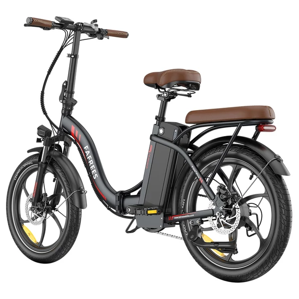 Fafrees F20+ Pro összecsukható elektromos kerékpár, 250W motor, 100 km hatótáv, Shimano 7 sebesség – szatén fekete