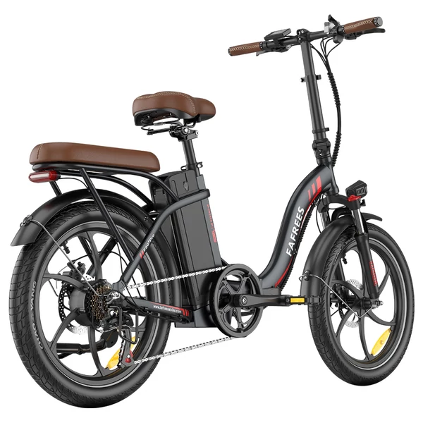 Fafrees F20+ Pro összecsukható elektromos kerékpár, 250W motor, 100 km hatótáv, Shimano 7 sebesség – szatén fekete