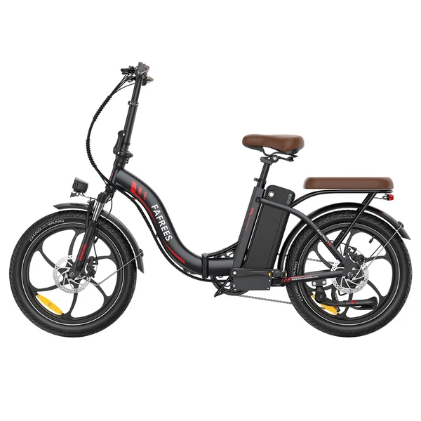 Fafrees F20+ Pro összecsukható elektromos kerékpár, 250W motor, 100 km hatótáv, Shimano 7 sebesség – szatén fekete