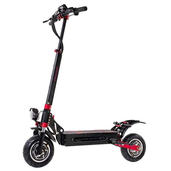 BOYUEDA Q7 Pro Max elektromos roller, 2×1600W motor, 52V 28Ah akkumulátor, 70 km/h, 110 km hatótáv, 10” kerék, hidraulikus fék, LCD kijelző