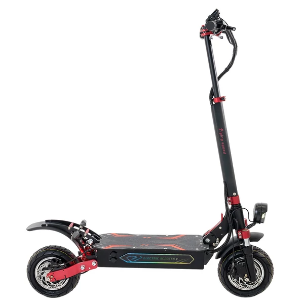 BOYUEDA Q7 Pro Max elektromos roller, 2×1600W motor, 52V 28Ah akkumulátor, 70 km/h, 110 km hatótáv, 10” kerék, hidraulikus fék, LCD kijelző