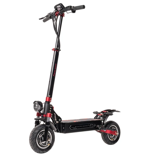 BOYUEDA Q7 Pro Max elektromos roller, 2×1600W motor, 52V 28Ah akkumulátor, 70 km/h, 110 km hatótáv, 10” kerék, hidraulikus fék, LCD kijelző