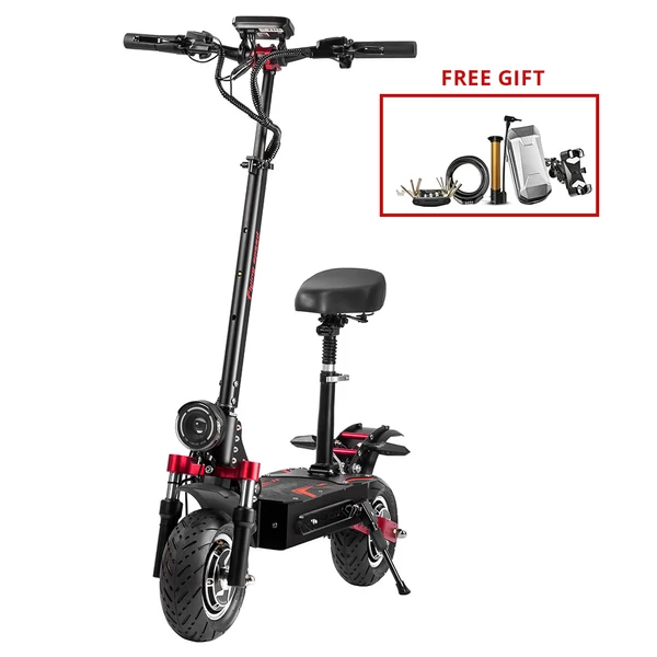 BOYUEDA Q7 Pro Max elektromos roller, 2×1600W motor, 52V 28Ah akkumulátor, 70 km/h, 110 km hatótáv, 10” kerék, hidraulikus fék, LCD kijelző