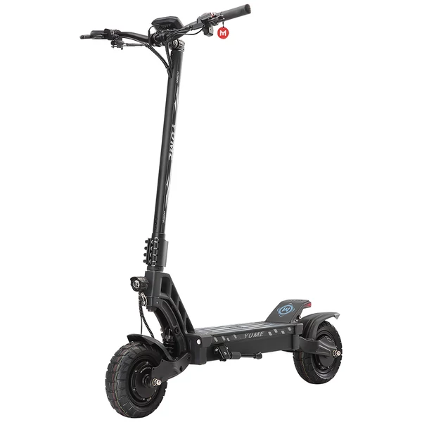 YUME HAWK elektromos roller – 2×1200W motor, 60V 22,5Ah akku, 70km/h sebesség, terepgumi, hidraulikus fék, APP vezérlés