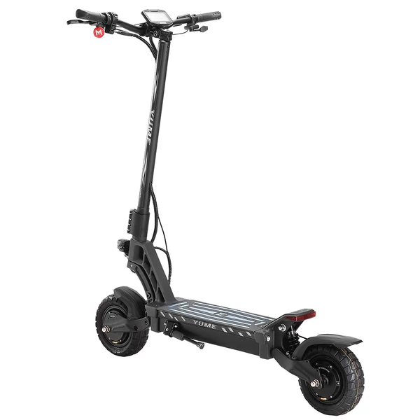 YUME HAWK elektromos roller – 2×1200W motor, 60V 22,5Ah akku, 70km/h sebesség, terepgumi, hidraulikus fék, APP vezérlés