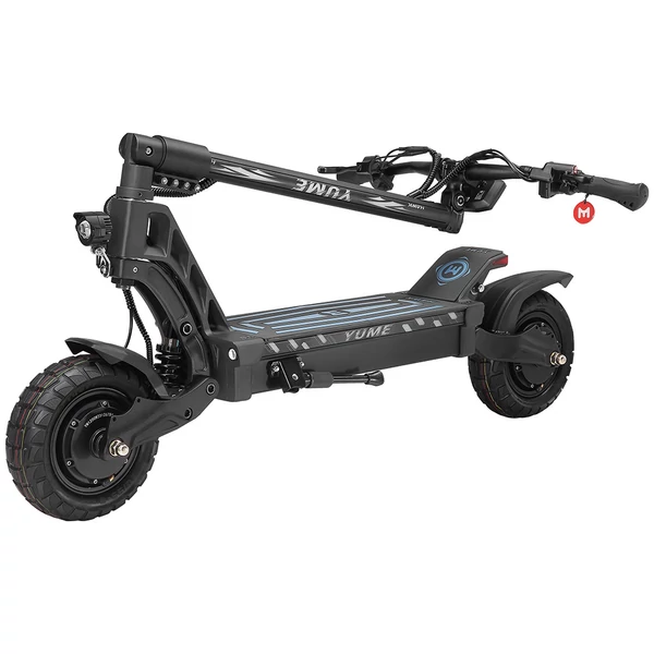 YUME HAWK elektromos roller – 2×1200W motor, 60V 22,5Ah akku, 70km/h sebesség, terepgumi, hidraulikus fék, APP vezérlés
