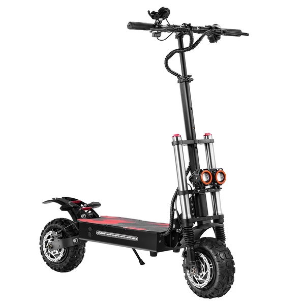 BOYUEDA S3-11 Elektromos Roller, 2x3000W Motor, 85 km/h, 60V 38Ah Akku, 120 km hatótáv, 11" terepgumi, hidraulikus fék, lengéscsillapító, LED kijelző