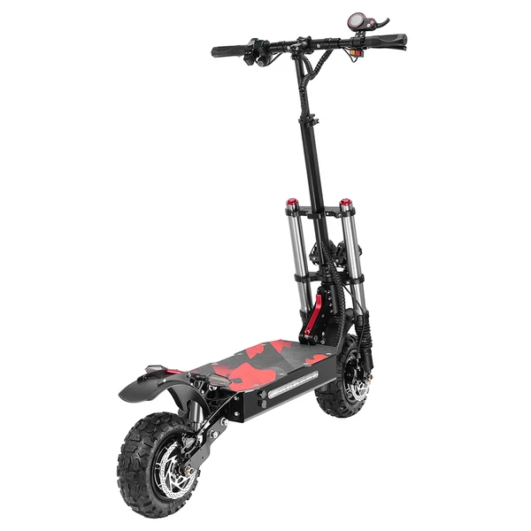 BOYUEDA S3-11 Elektromos Roller, 2x3000W Motor, 85 km/h, 60V 38Ah Akku, 120 km hatótáv, 11" terepgumi, hidraulikus fék, lengéscsillapító, LED kijelző