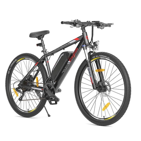 Eleglide Mopride 2 elektromos hegyikerékpár 27,5", 250W motorral, 130 km hatótávval, Shimano 21 fokozat, hidraulikus fék, APP vezérlés - fekete