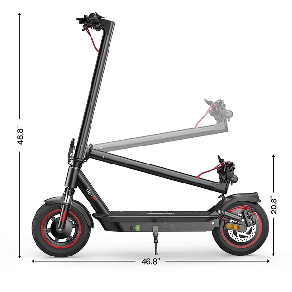 iScooter i10 elektromos roller, 650W motor, 36V 15Ah akkumulátor, 10” felfújható gumi, 40 km/h seb., 45 km hatótáv, első-hátsó rugózás, tárcsafék