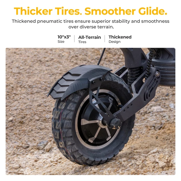 Ausom SR1 elektromos roller, 2×1000W motor, 52V 20,8Ah akkumulátor, 65 km/h, 95 km hatótáv, hidraulikus fék, lengőkaros felfüggesztés