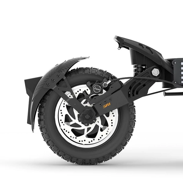 Ausom SR1 elektromos roller, 2×1000W motor, 52V 20,8Ah akkumulátor, 65 km/h, 95 km hatótáv, hidraulikus fék, lengőkaros felfüggesztés