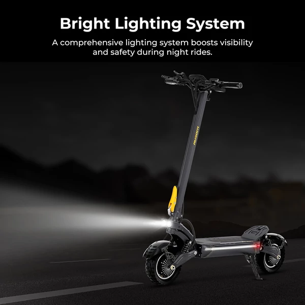 Ausom F1 Max elektromos roller, 2×1400W motorral, 60V 20.8Ah akkumulátorral, 72 km/h sebesség, 100 km hatótáv, hidraulikus fékek, NFC & kódzár