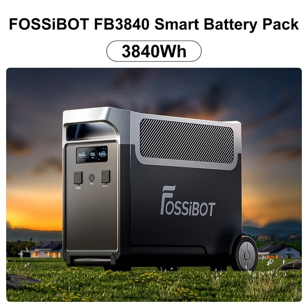 FOSSiBOT FB3840 bővítő akkumulátor, 3840Wh LiFePO4 akkucsomag F3600 Pro generátorhoz