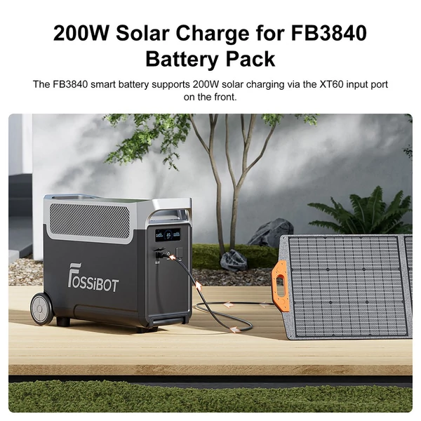 FOSSiBOT FB3840 bővítő akkumulátor, 3840Wh LiFePO4 akkucsomag F3600 Pro generátorhoz