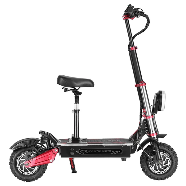 BOYUEDA S5-11 elektromos roller, 2×3000W motor, 60V 38Ah akkumulátor, 11" kerék, 85 km/h, 120 km hatótáv, hidraulikus fék, LCD kijelző