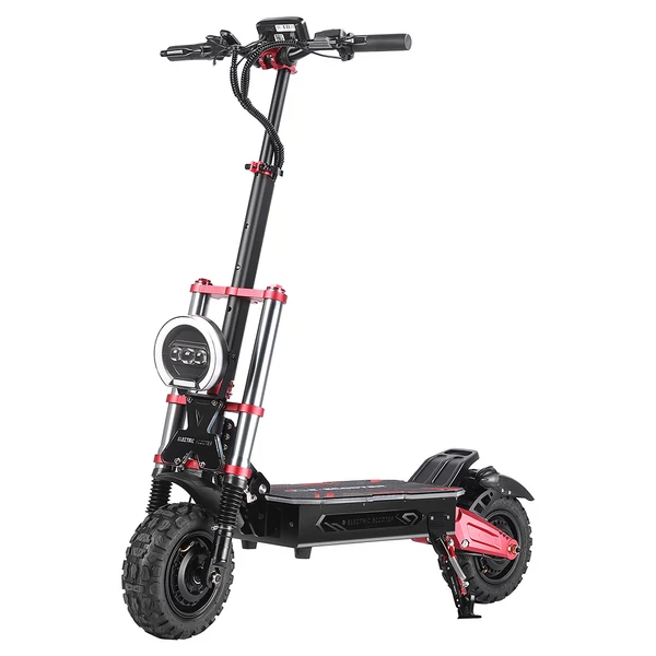 BOYUEDA S5-11 elektromos roller, 2×3000W motor, 60V 38Ah akkumulátor, 11" kerék, 85 km/h, 120 km hatótáv, hidraulikus fék, LCD kijelző