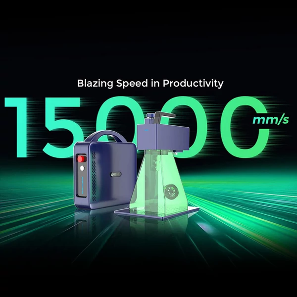 Gweike G2 MAX 50W szálas lézer, 150x150mm, 5mm gravírozási mélység, 90+ szín, automata emelés