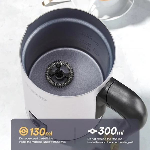 HiBREW M3A 4 az 1-ben tejhabosító – automata melegítő, hideg/meleg habosítás, 130ml hab, 300ml meleg tej kapacitás