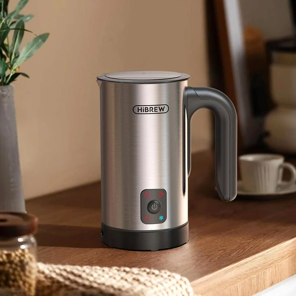 HiBREW M3A 4 az 1-ben tejhabosító – automata melegítő, hideg/meleg habosítás, 130ml hab, 300ml meleg tej kapacitás