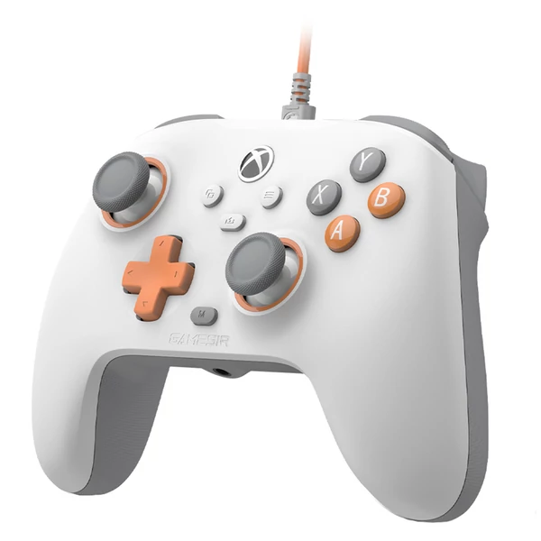 GameSir T7 vezetékes játékvezérlő, Hall-effektus karok és ravaszok, Xbox/Xbox One X/S, Steam, Windows 10/11 – Krémes fehér