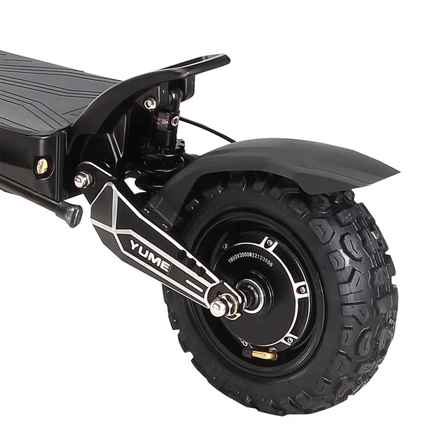YUME Raptor elektromos roller, 2×3000W motor, 60V 27Ah akkumulátor, 80km/h, 90km hatótáv, terepgumi, hidraulikus fék