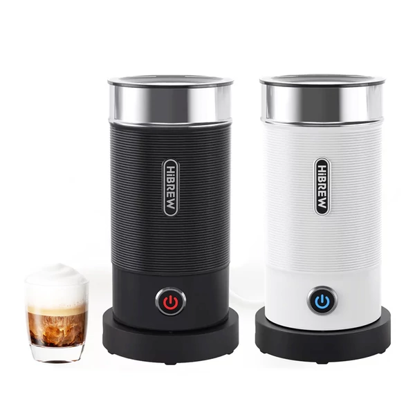 HiBREW M1A automata tejhabosító 450W – forró és hideg tej, cappuccino, latte és csokoládé italhoz - fehér