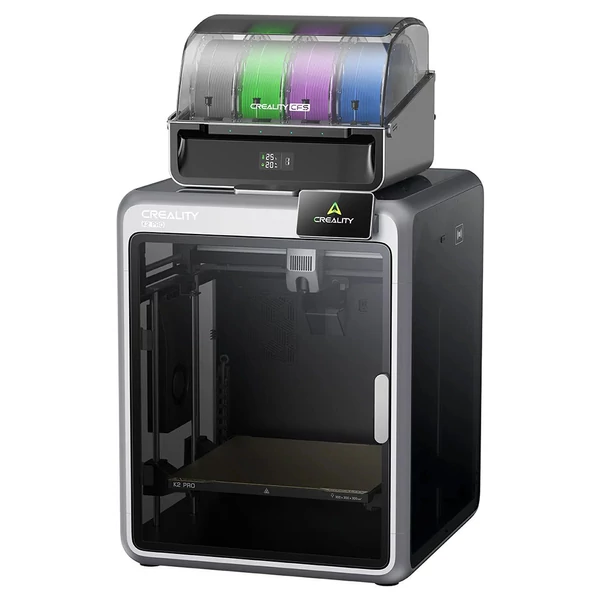 Creality K2 Pro Combo 3D nyomtató, CFS rendszerrel, akár 16 színes nyomtatás, 300×300×300 mm