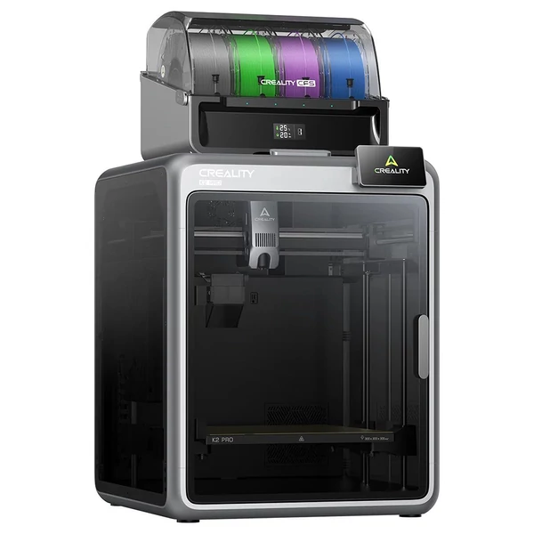 Creality K2 Pro Combo 3D nyomtató, CFS rendszerrel, akár 16 színes nyomtatás, 300×300×300 mm