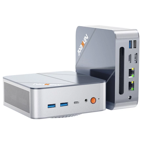 Ninkear M8 Mini PC, Ryzen 7 8745HS, 32GB RAM, 1TB SSD, 8K/4K kijelző, WiFi 6, BT 5.2, dupla 2.5G LAN
