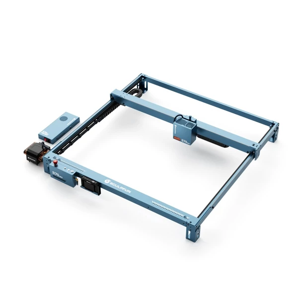 SCULPFUN S70 MAX 70W Lézergravírozó – Nagy sebesség (36 000 mm/perc), precíz pont (0,15×0,12 mm), 830×800 mm