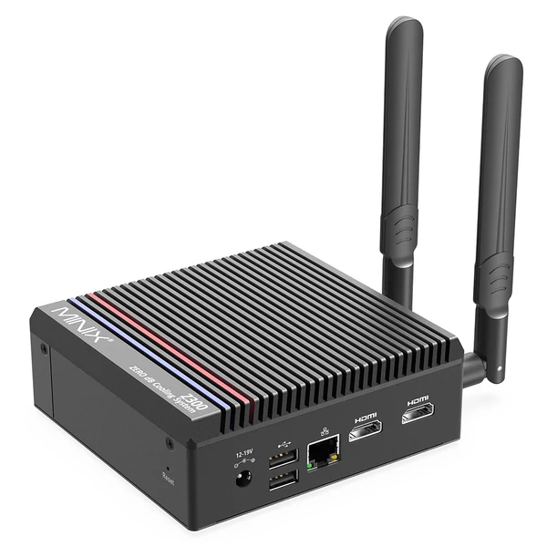 MINIX Z300 ventilátormentes mini PC – Intel N300, 16GB RAM, 512GB SSD, 4K Dual HDMI, WiFi 6, Bluetooth 5.2