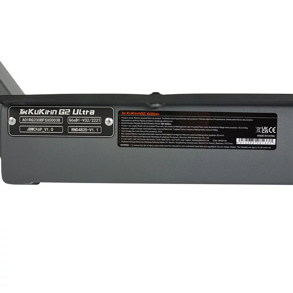 KuKirin G2 Ultra összecsukható elektromos roller, 2x800W motor, 48V 18Ah akku, 50 km/h sebesség, 55 km hatótáv
