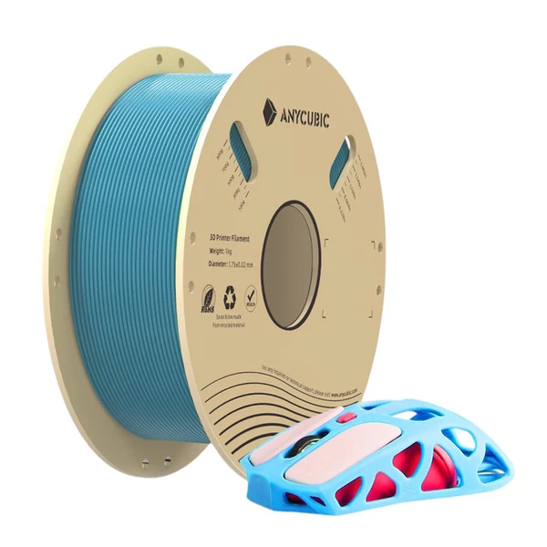 4kg Anycubic Pantone PLA Filament – Őszibarack, Ibolya, Tavaszlevél, Trópusi Türkiz