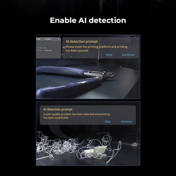 Creality K1 AI kamera – HD minőség, mesterséges intelligencia felismerés, time-lapse felvétel