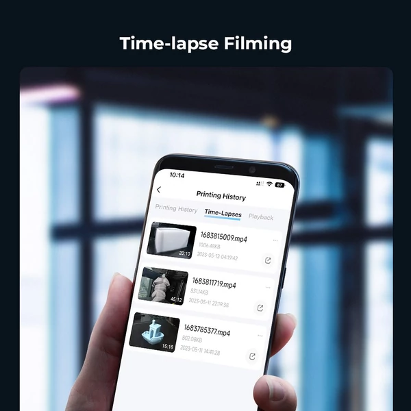 Creality K1 AI kamera – HD minőség, mesterséges intelligencia felismerés, time-lapse felvétel