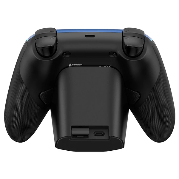 GameSir Super Nova vezeték nélküli gamer kontroller Hall szenzoros karokkal, RGB világítással – PC/Android/iOS/Switch (Kék)